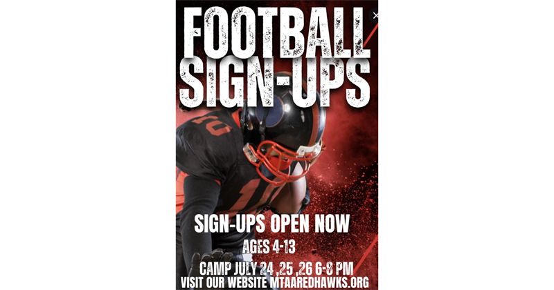 Football Sign Ups Now Open!